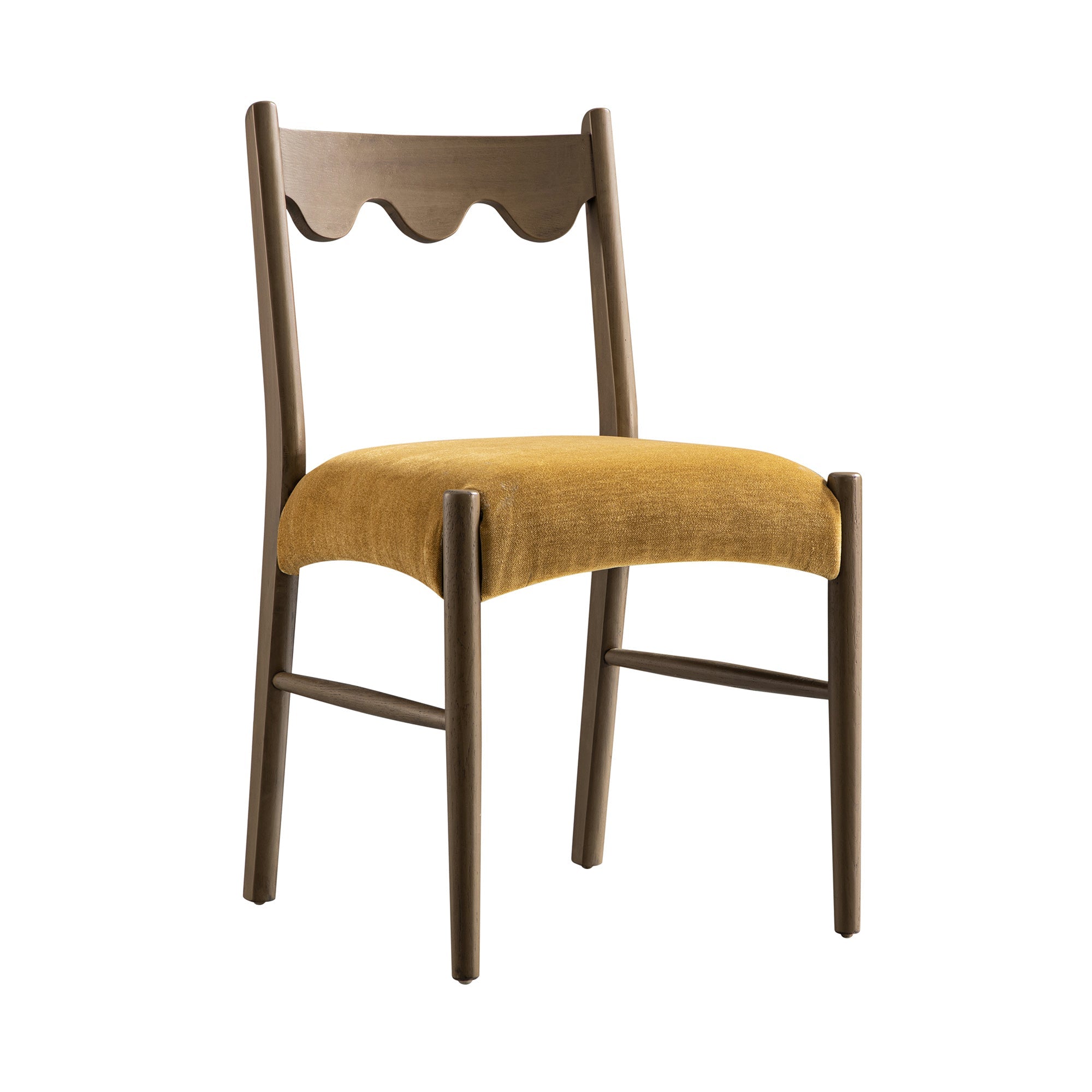 Ludlow Set of 2 Dining Chairs, Spiced Honey Chenille | Silver Oak