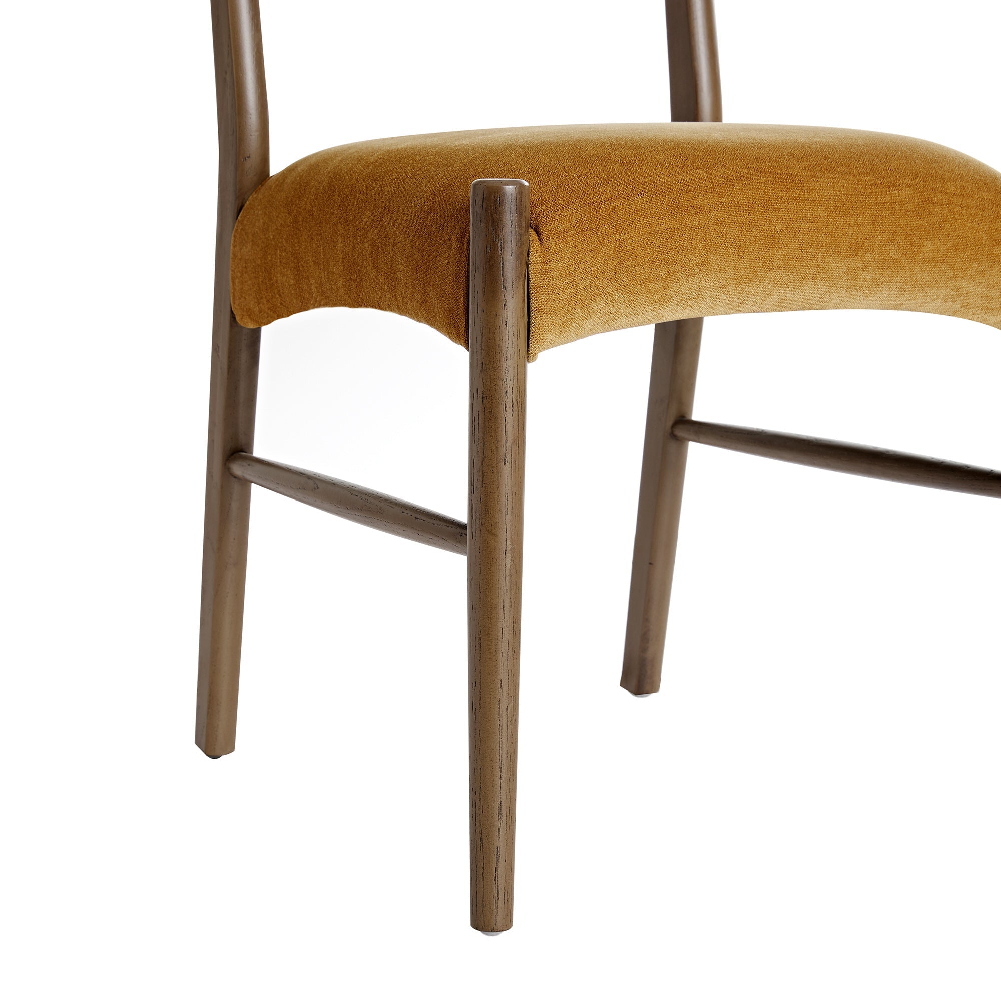 Ludlow Set of 2 Dining Chairs, Spiced Honey Chenille | Silver Oak