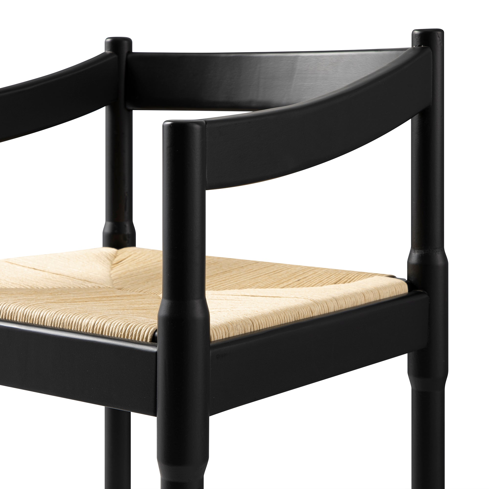 Minley 2-in-1 Carver Chair, Black Matte