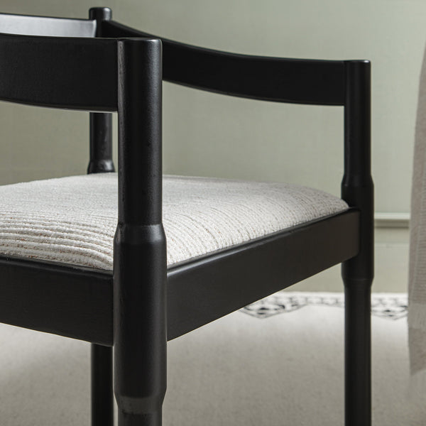 Minley 2-in-1 Carver Chair, Black Matte