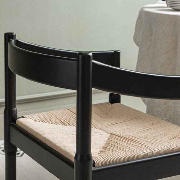 Minley 2-in-1 Carver Chair, Black Matte