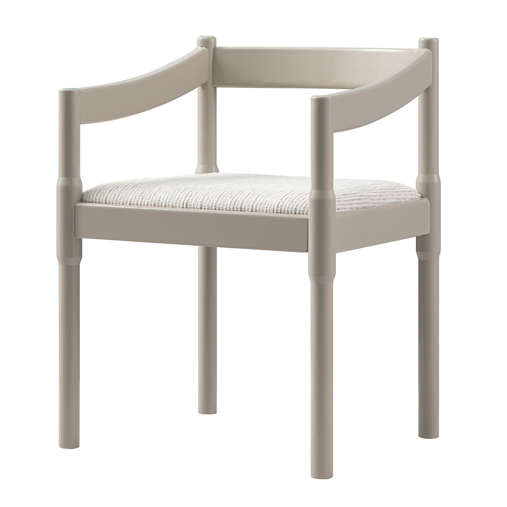Minley 2-in-1 Carver Chair, Light Taupe High Gloss