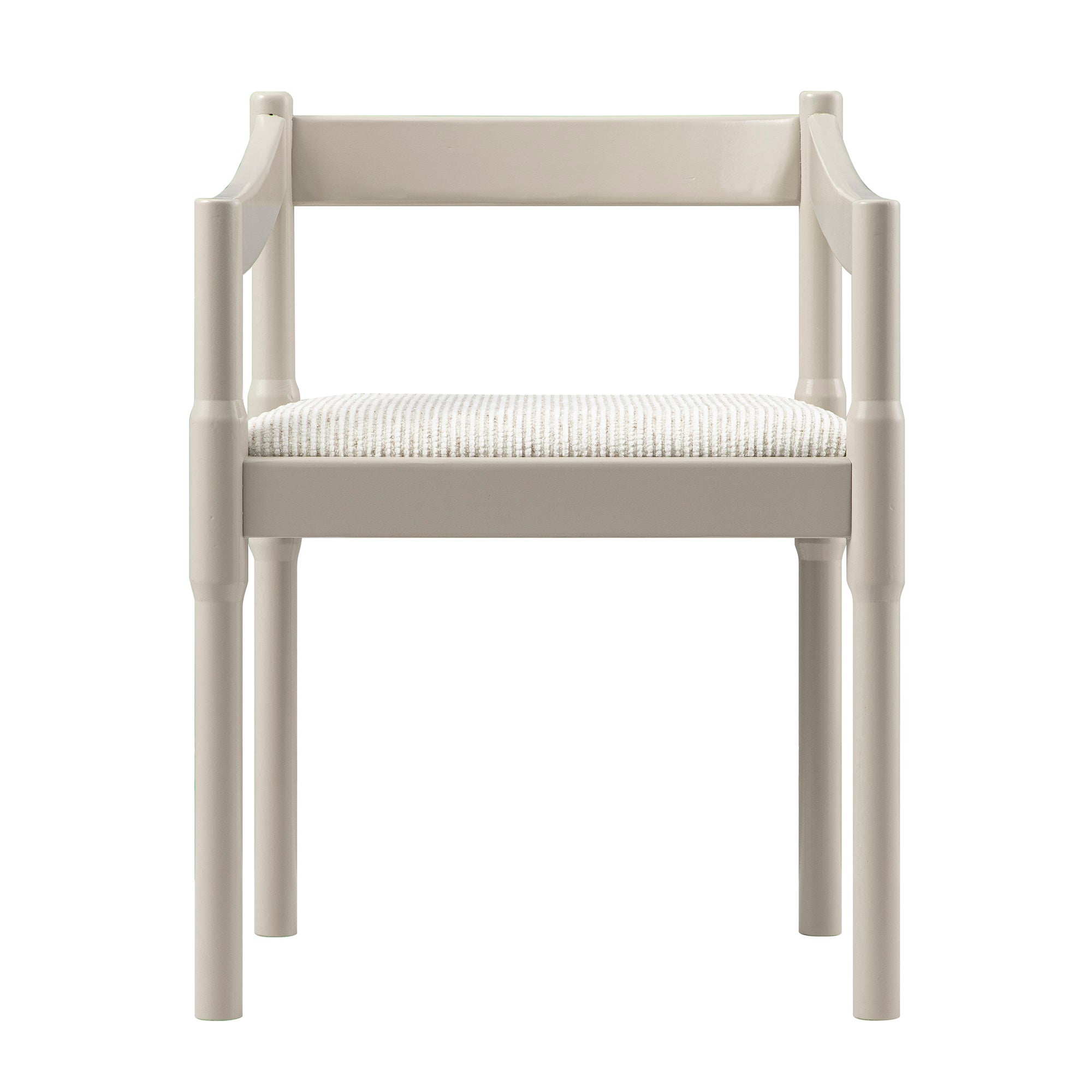Minley 2-in-1 Carver Chair, Light Taupe High Gloss
