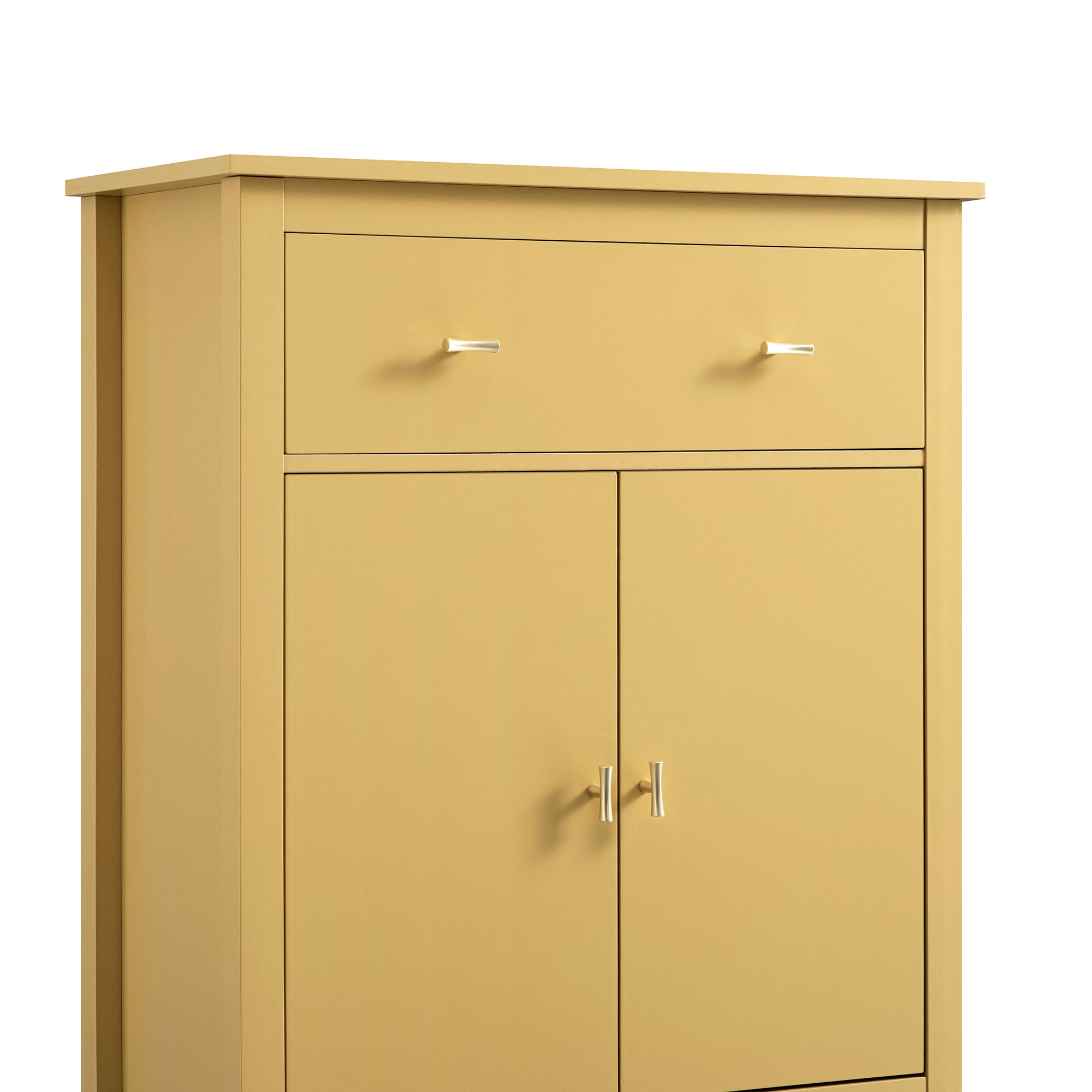 Oakham Small Sideboard with Drawer, Rattan Yellow
