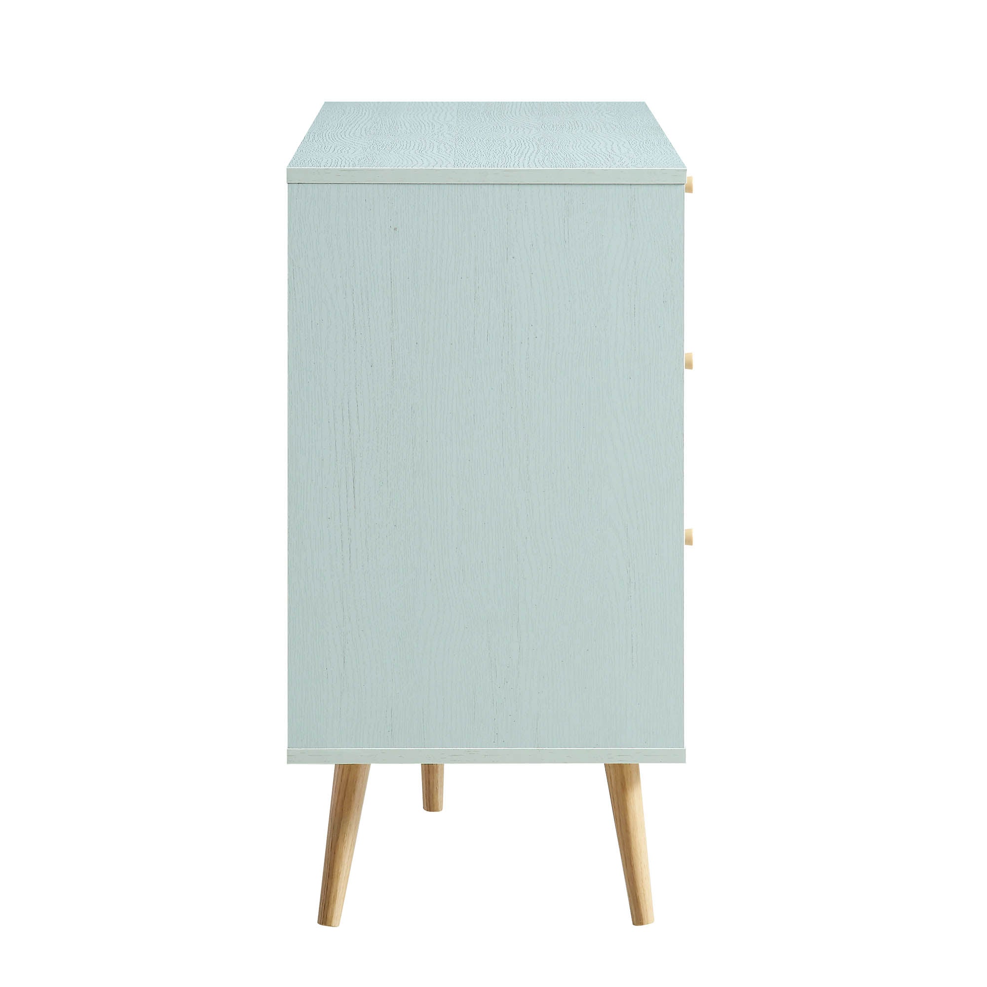 Frances Woven Rattan Chest of 6 Drawers, Mint