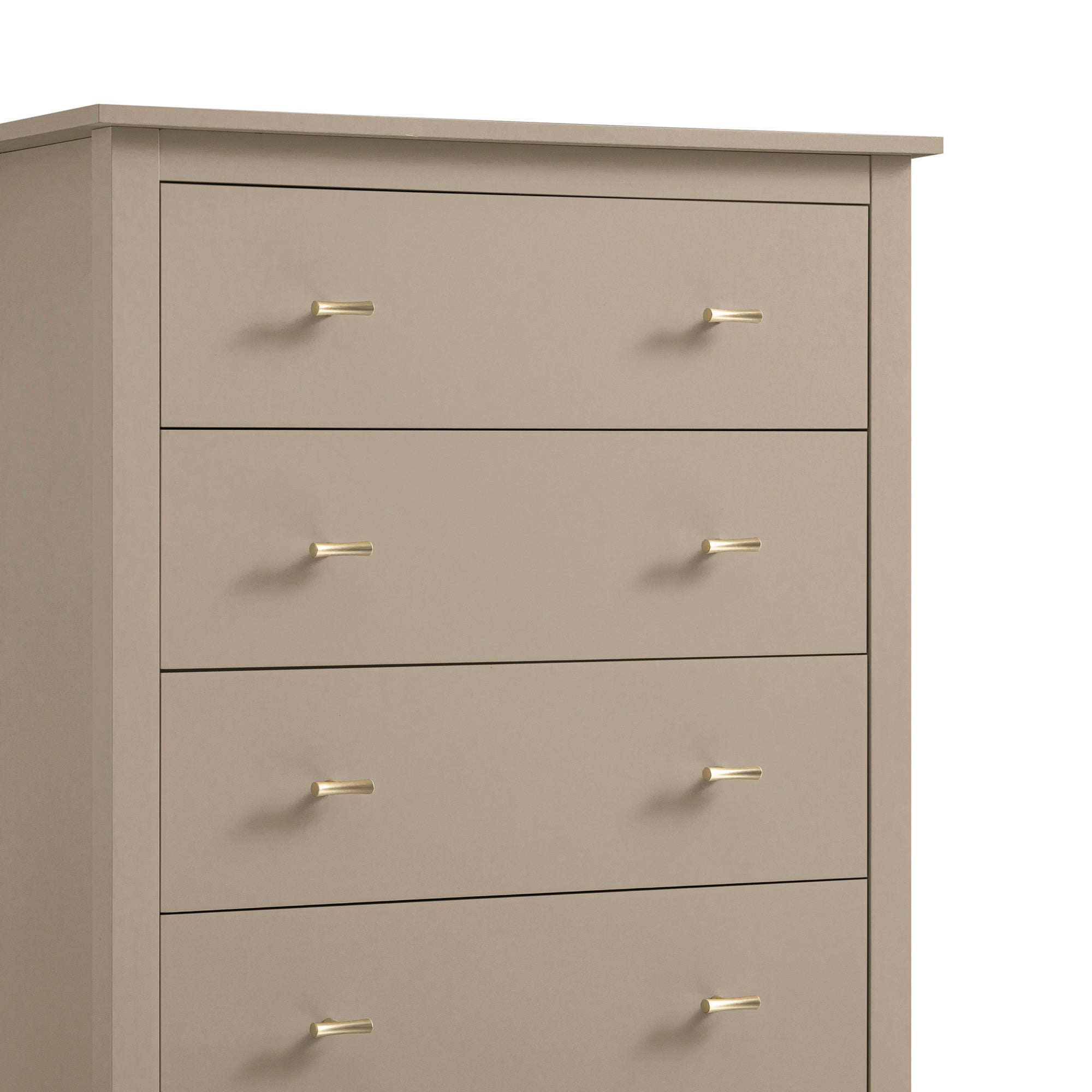 Oakham Chest of 4 Drawers, Deep Greige