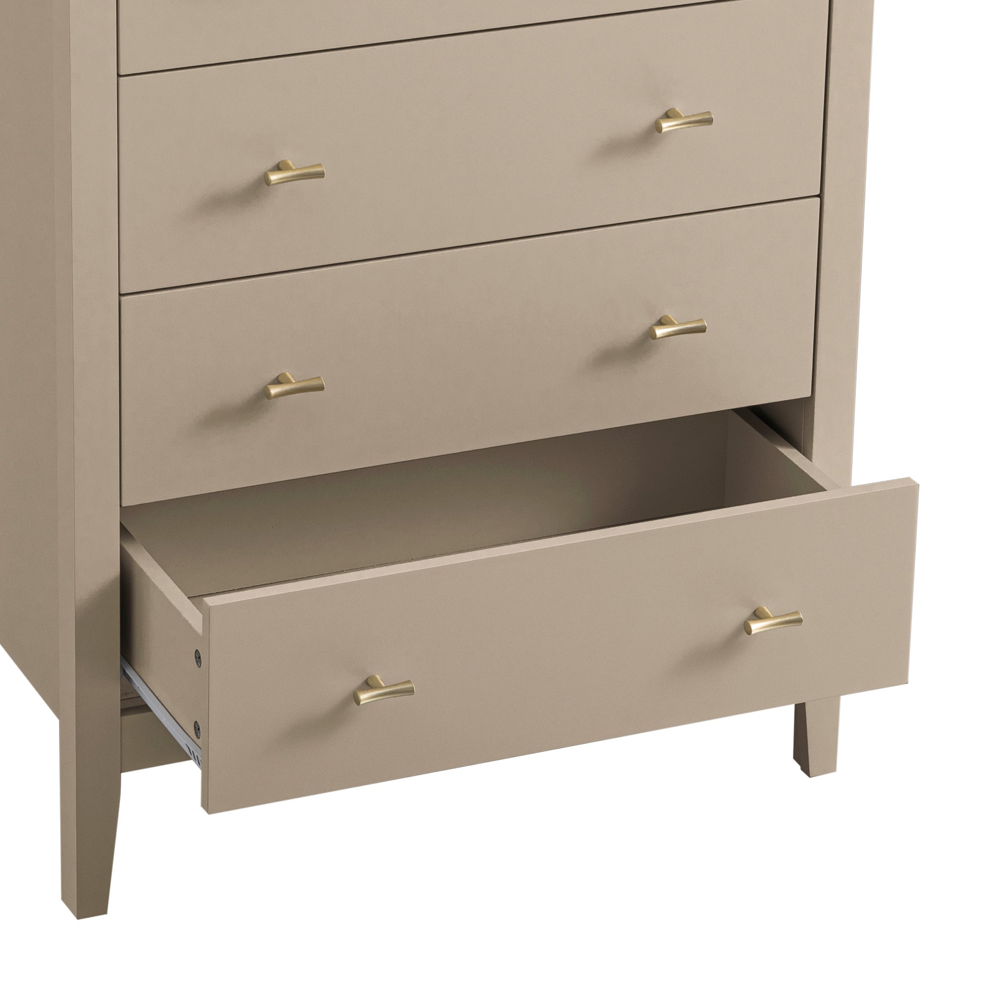 Oakham Chest of 4 Drawers, Deep Greige