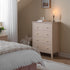 Oakham Chest of 4 Drawers, Nude Pink