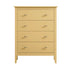 Oakham Chest of 4 Drawers, Rattan Yellow
