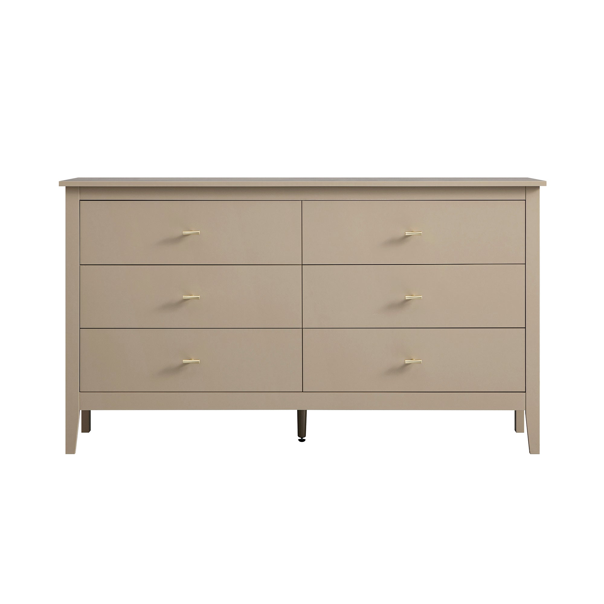 Oakham Chest of 6 Drawers, Deep Greige