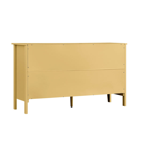 Oakham Chest of 6 Drawers, Rattan Yellow