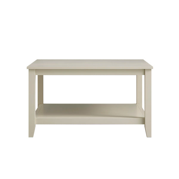 Oakham 80cm Square Coffee Table, Shaded White