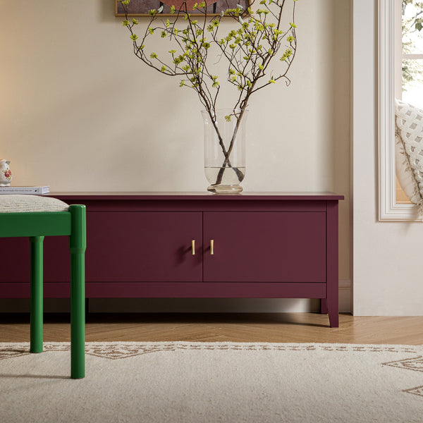 Oakham 180cm Wide TV Unit, Wild Cherry