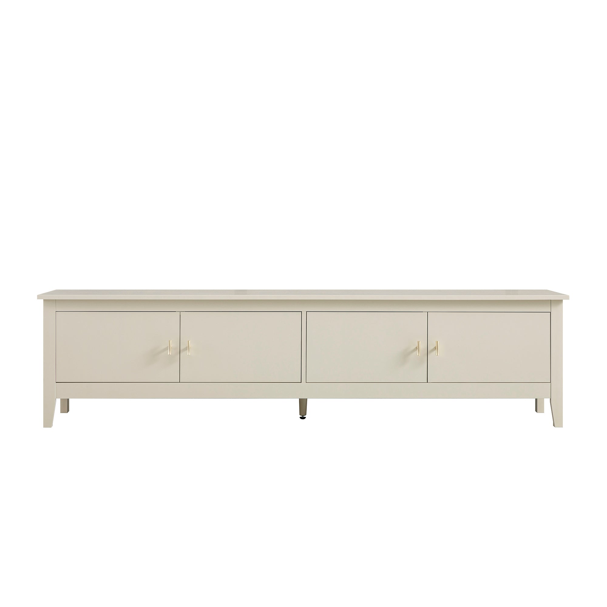 Oakham 180cm Wide TV Unit, Shaded White