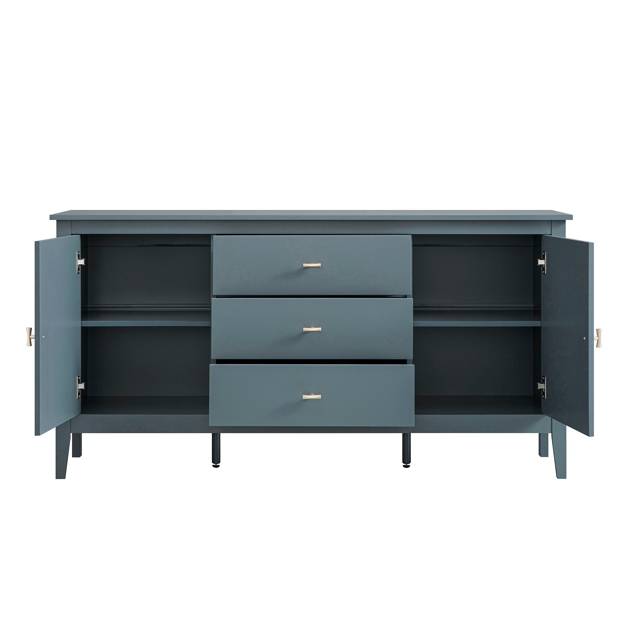 Oakham Wide Sideboard with Drawers, Stormy Blue