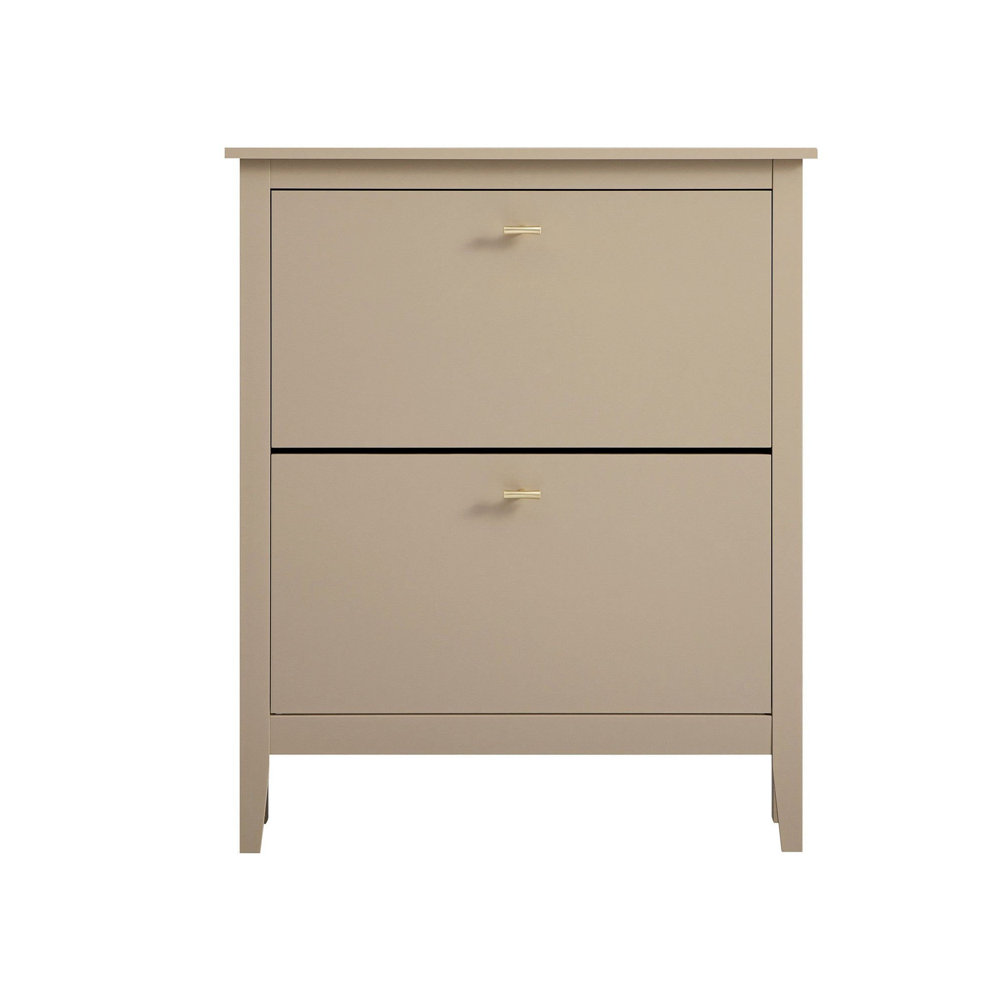 Oakham 2-Tier Shoe Cabinet, Deep Greige