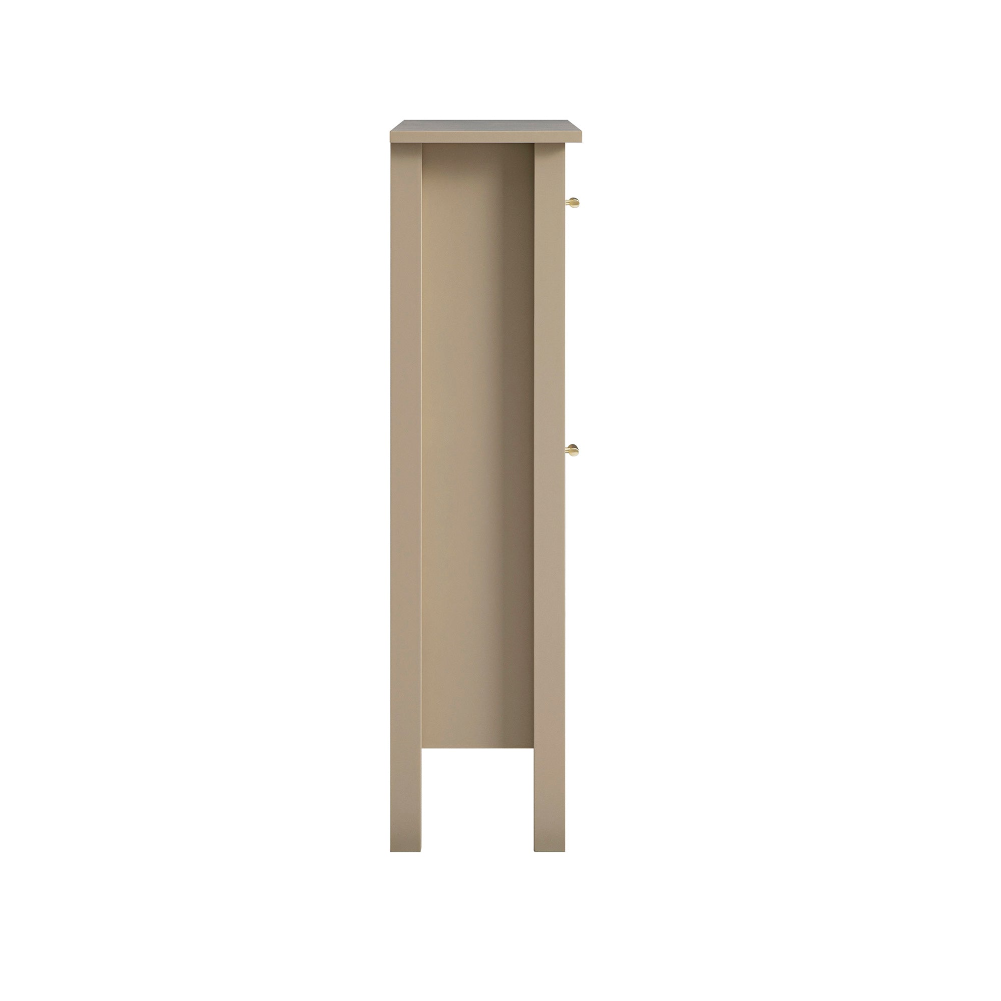 Oakham 2-Tier Shoe Cabinet, Deep Greige