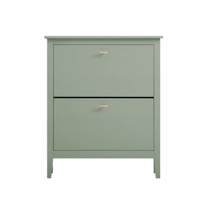 Oakham 2-Tier Shoe Cabinet, Desert Sage