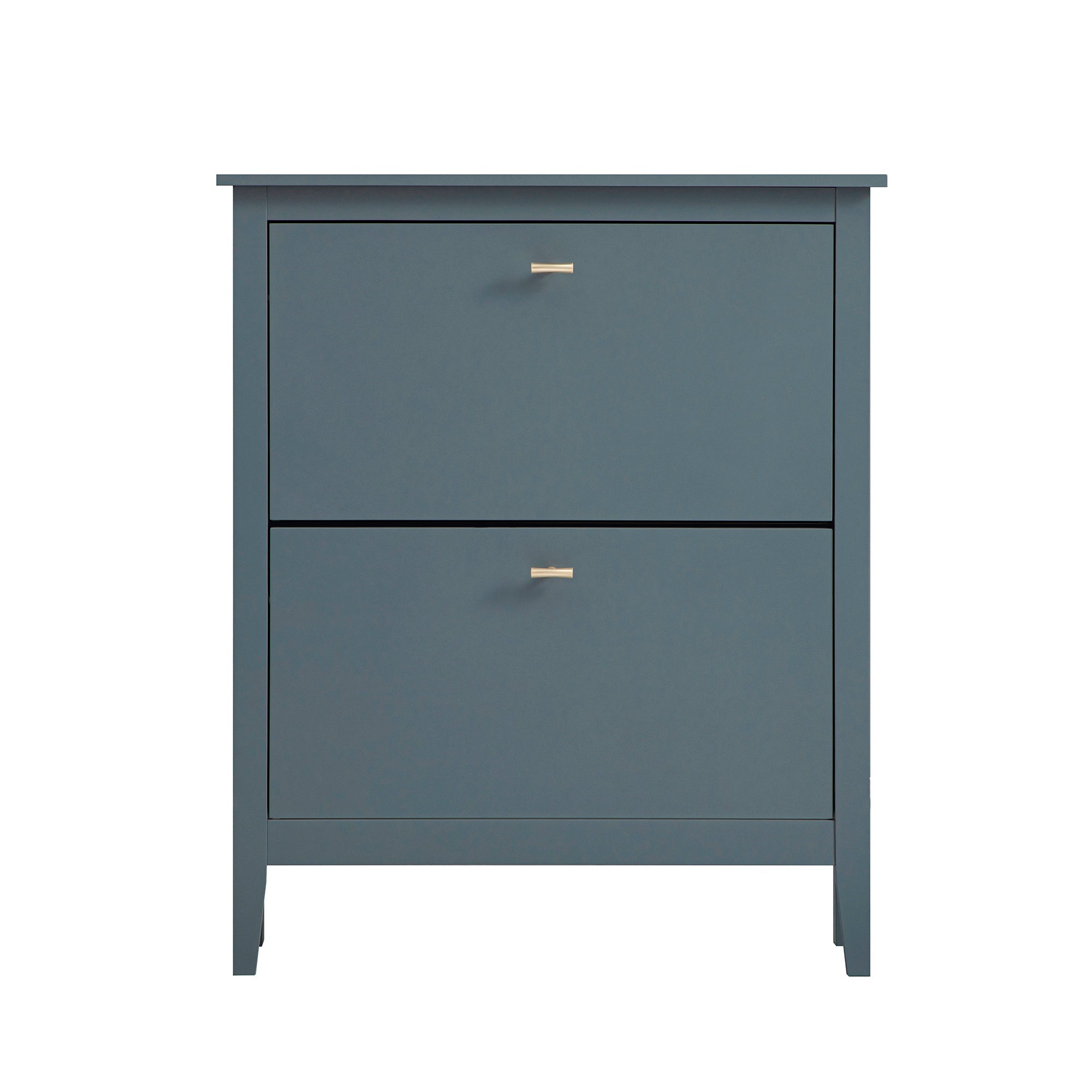 Oakham 2-Tier Shoe Cabinet, Stormy Blue
