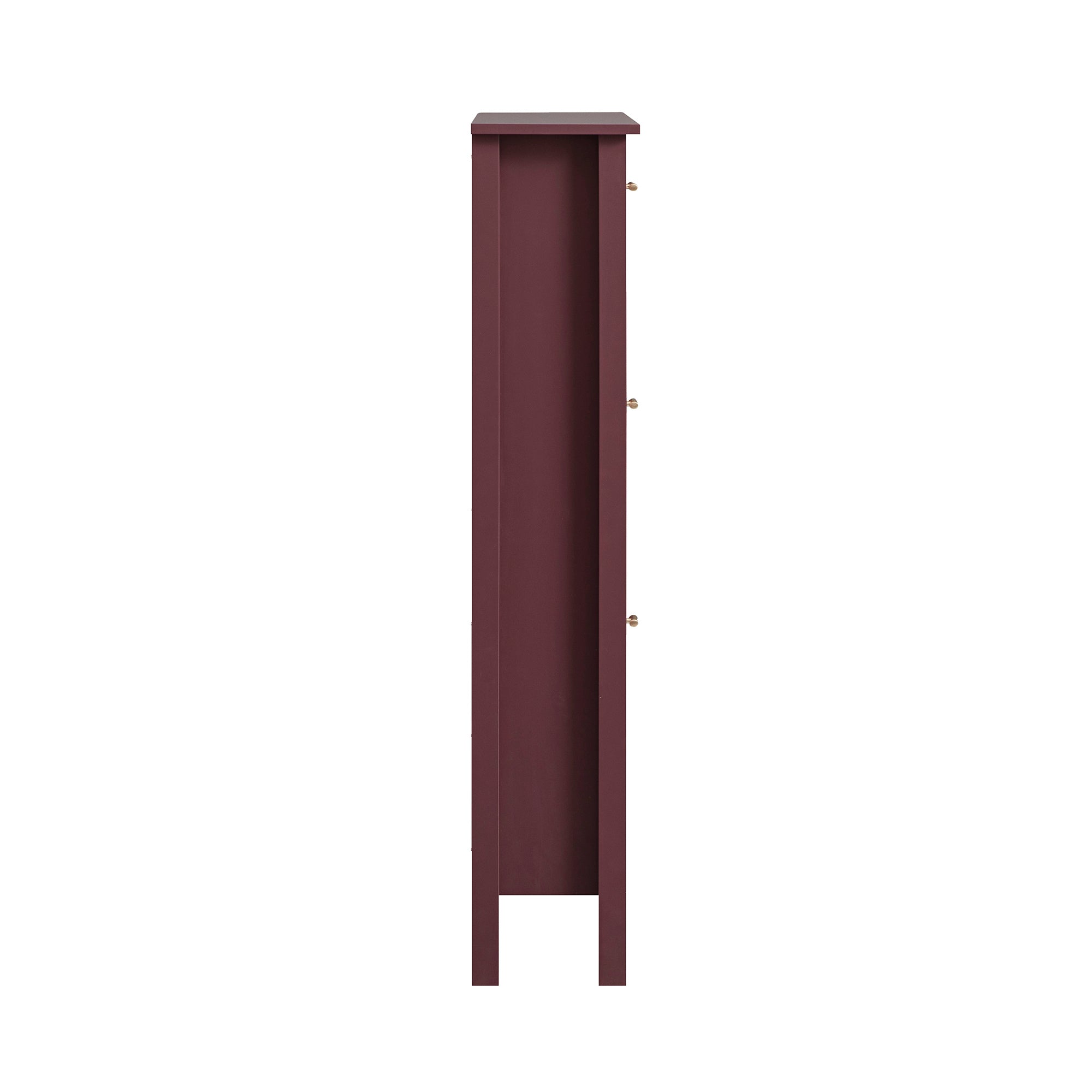 Oakham 3-Tier Shoe Cabinet, Wild Cherry
