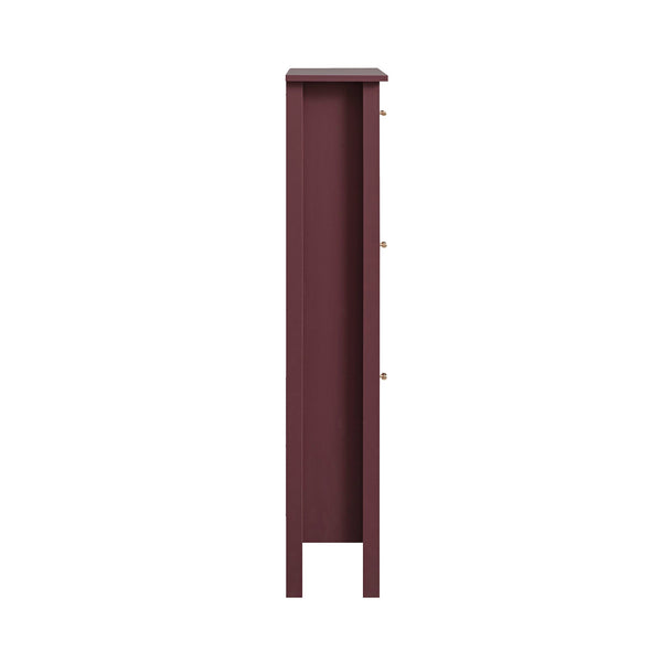Oakham 3-Tier Shoe Cabinet, Wild Cherry