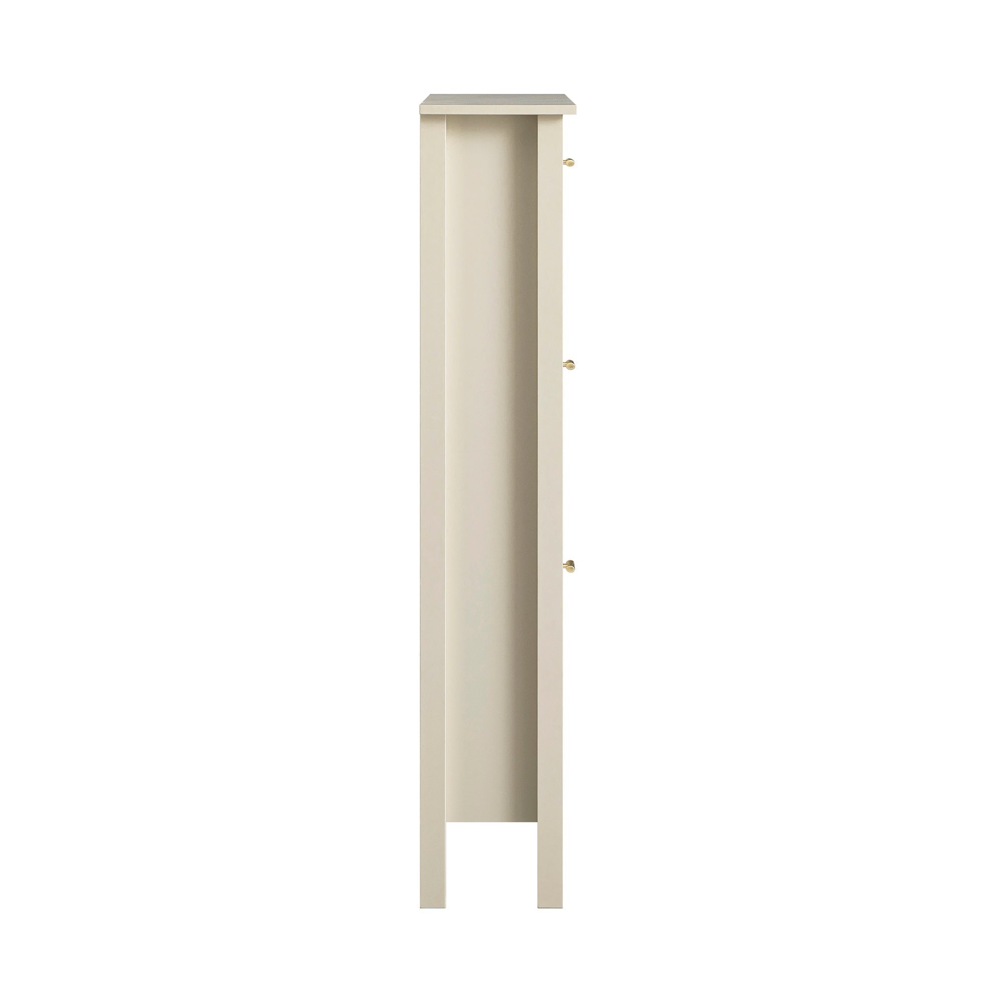 Oakham 3-Tier Shoe Cabinet, Shaded White
