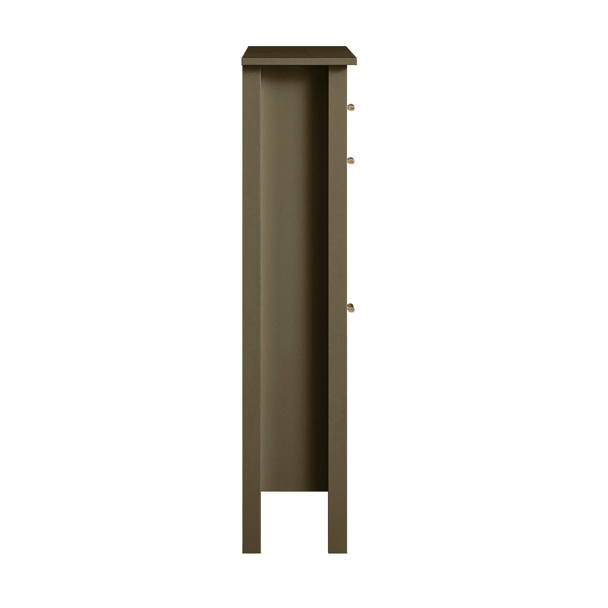 Oakham 2-Tier Shoe Cabinet with Top Drawer, Olive Grove