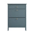 Oakham 2-Tier Shoe Cabinet with Top Drawer, Stormy Blue