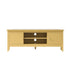 Oakham 120cm Corner TV Unit, Rattan Yellow