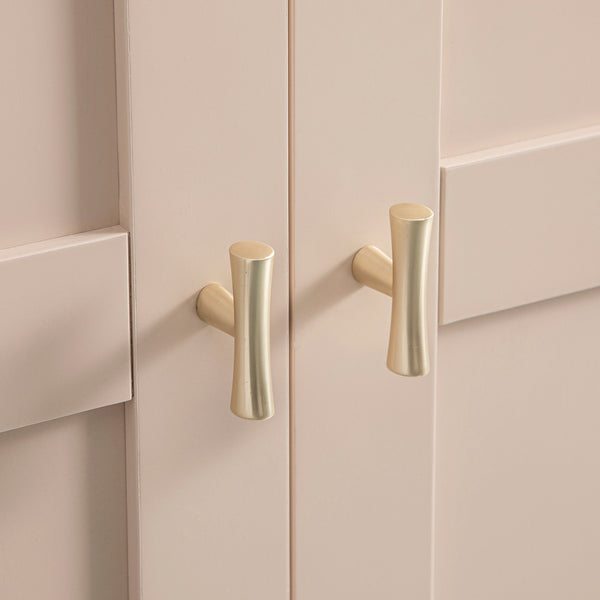 Oakham Double Wardrobe, Nude Pink