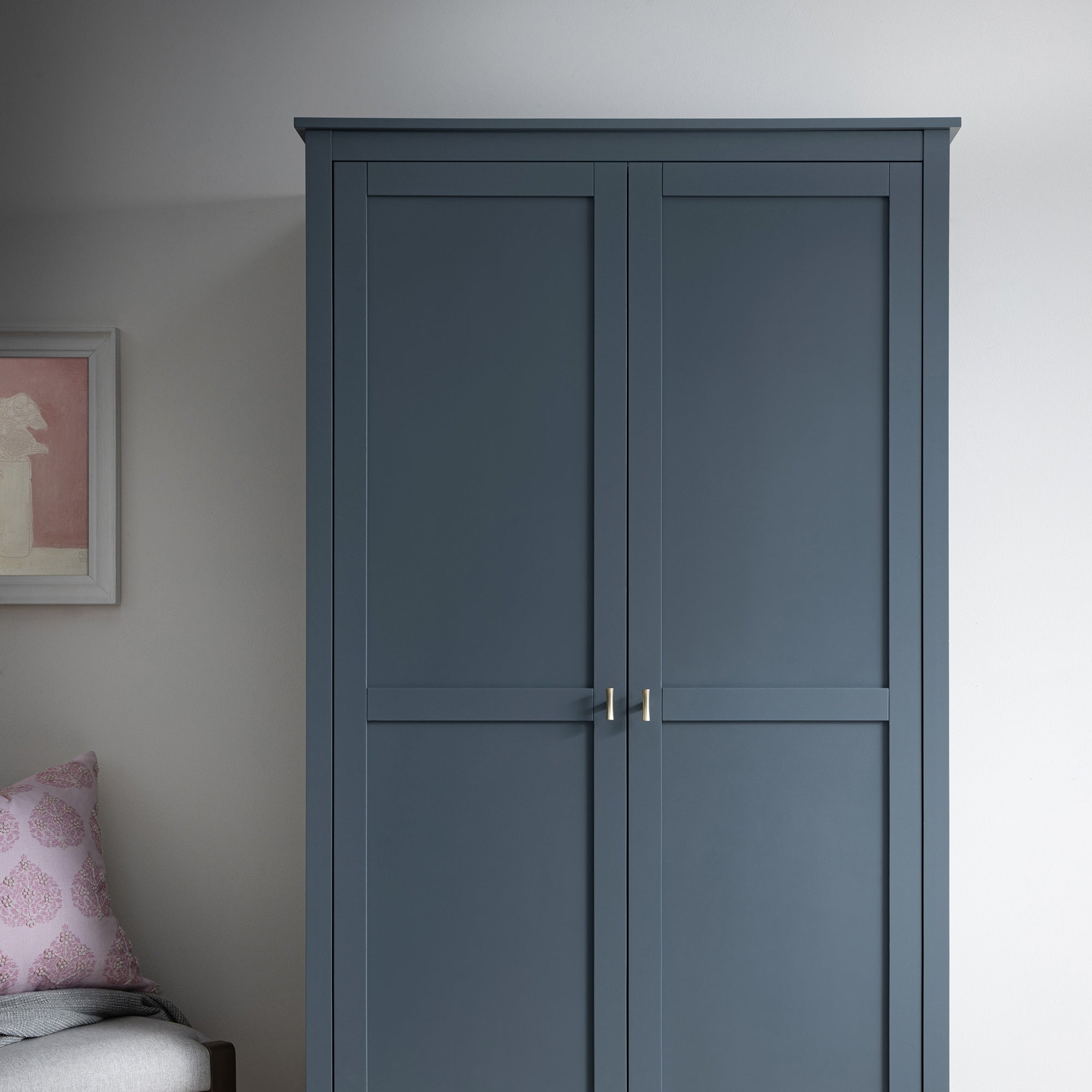 Oakham Double Wardrobe, Stormy Blue