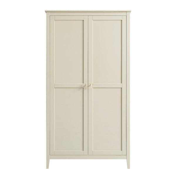 Oakham Double Wardrobe, Shaded White