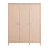 Oakham Triple Wardrobe, Nude Pink