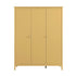 Oakham Triple Wardrobe, Rattan Yellow