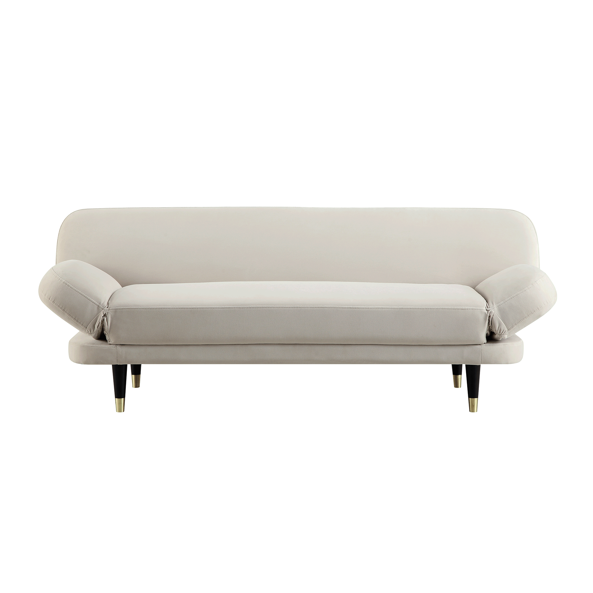 Solna 2-Seater Sofa Bed, Champagne Velvet
