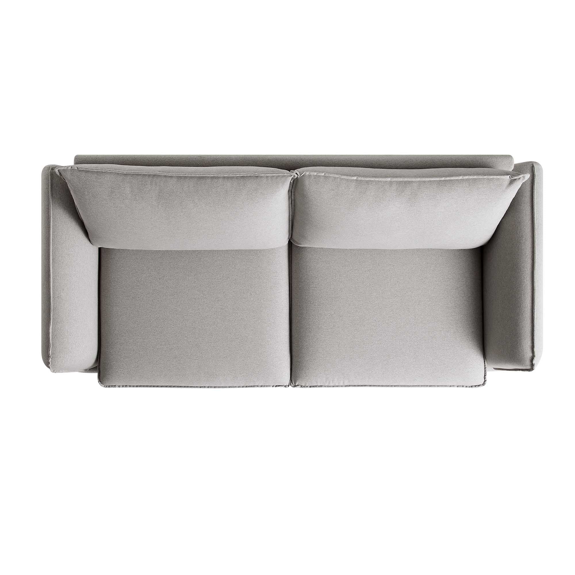 Obriel Grey Marl Fabric Sofa, 3-Seater