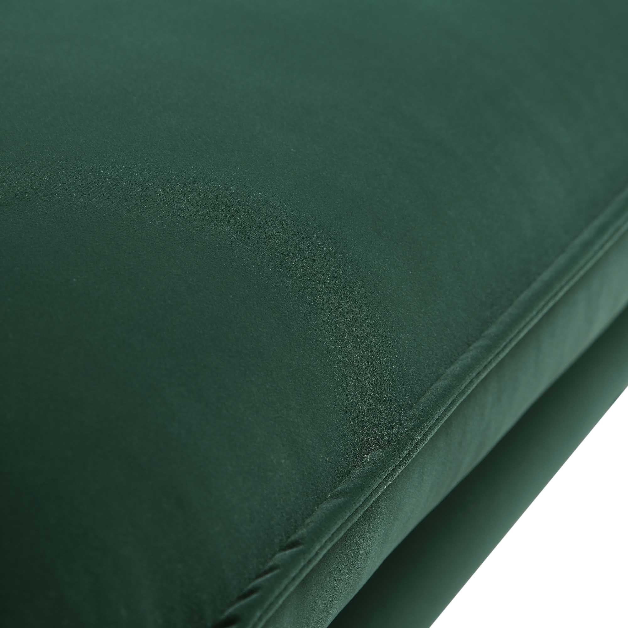 Obriel Forest Green Velvet Sofa, 3-Seater