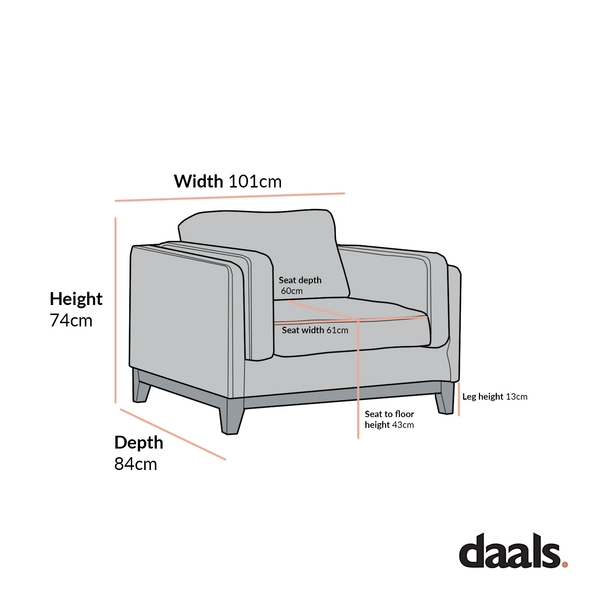 Dipley Champagne Velvet Sofa, 1-Seater