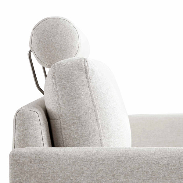 Timber Oatmeal Fabric Armchair