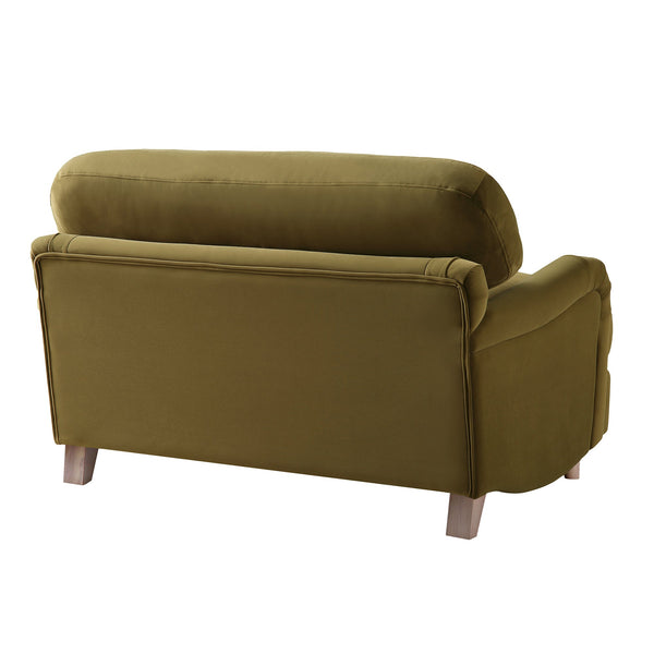 Daphnis Fudge Velvet Sofa, Loveseat