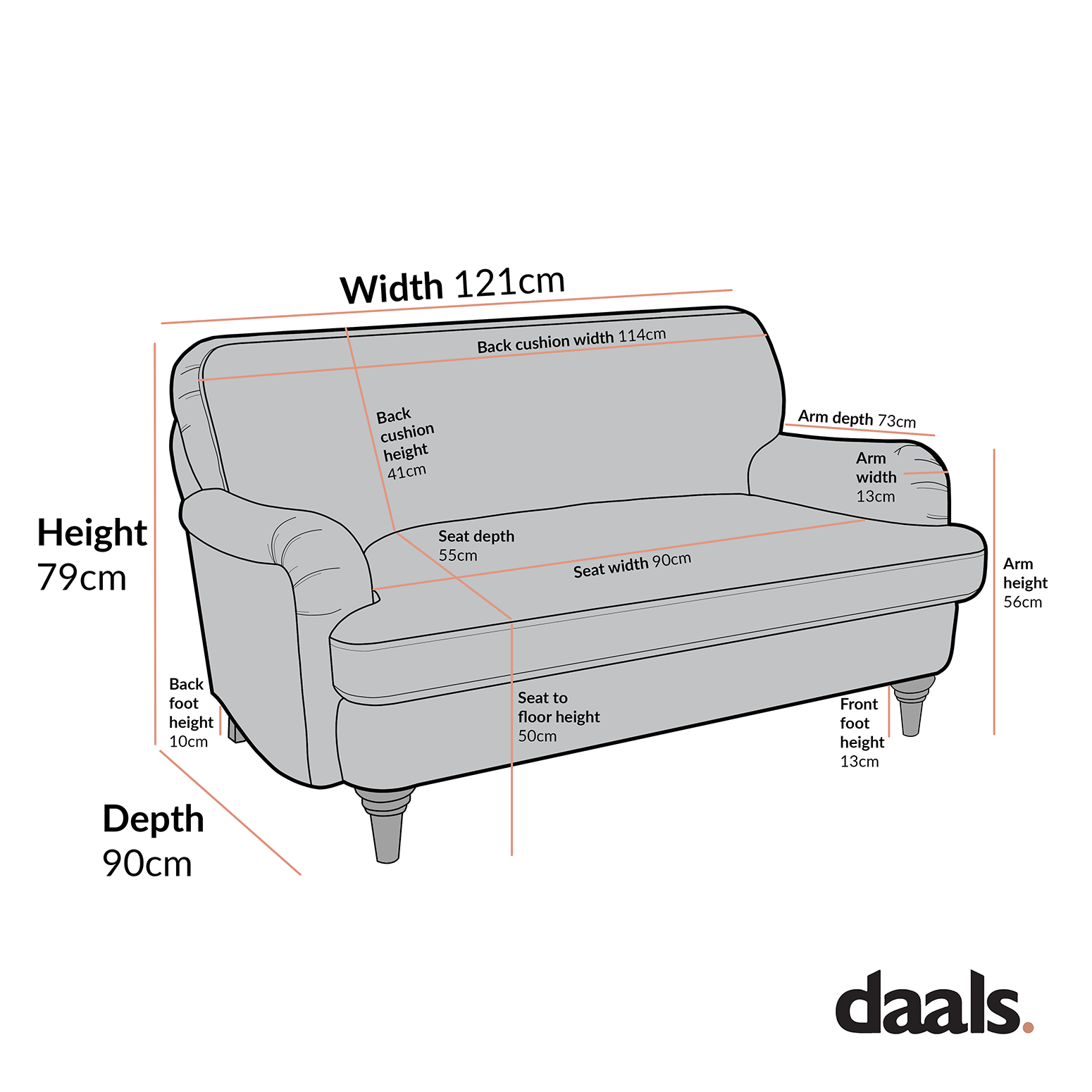 Daphnis Ochre Striped Linen Blend Sofa, Loveseat
