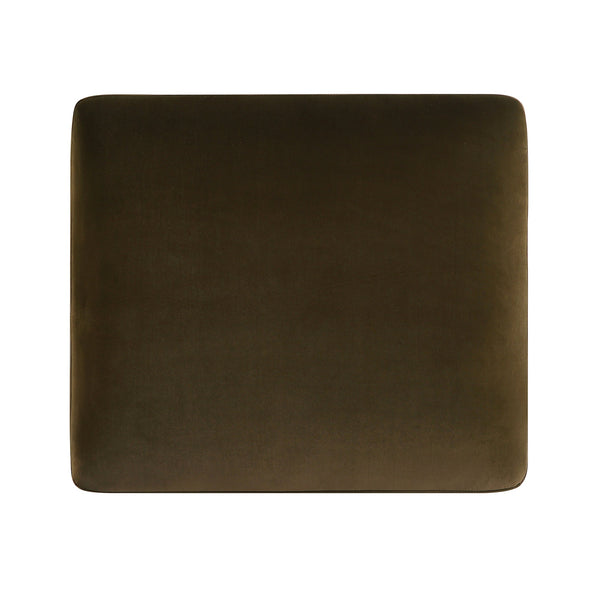 Daphnis Seaweed Velvet Sofa, Footstool