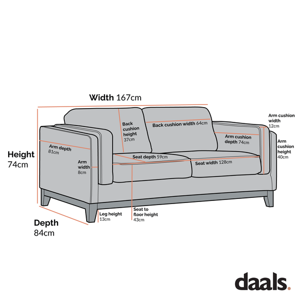 Dipley Beige Boucle Fabric Sofa, 2-Seater