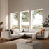 Dipley Champagne Velvet Grande Corner Sofa