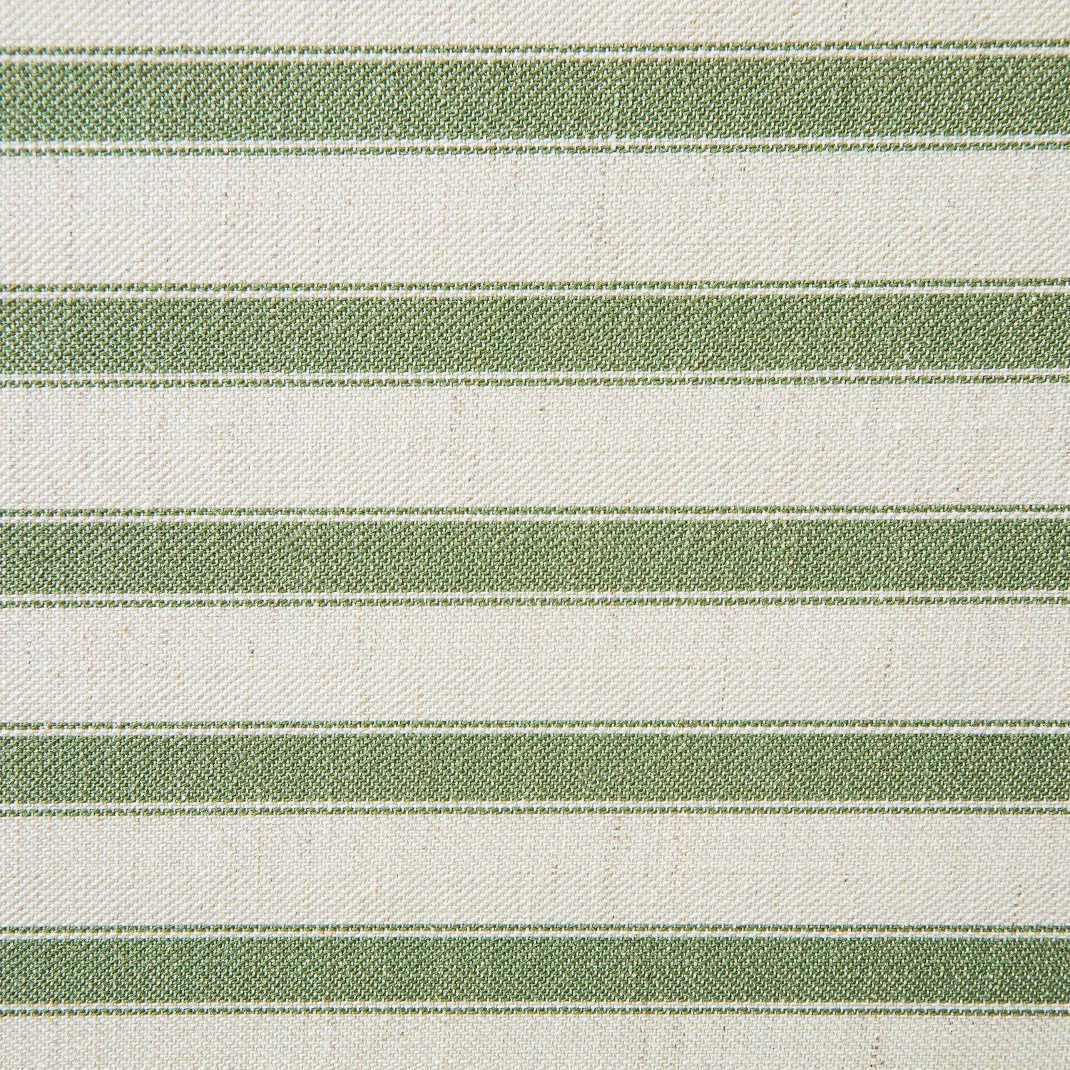 Daphnis Green Striped Linen Blend Sofa, Grande Chaise Sofa Right Hand Facing