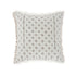 Bloomsbury Lattice Grey Crewelwork Wool Embroidered Cushion