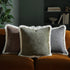 Kyra Forest Green Bouclé Fringed Cushion