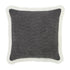 Kyra Graphite Grey Bouclé Fringed Cushion