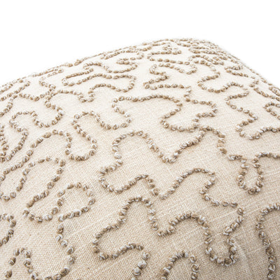 Dulcie Cream Wool French Knot Cushion