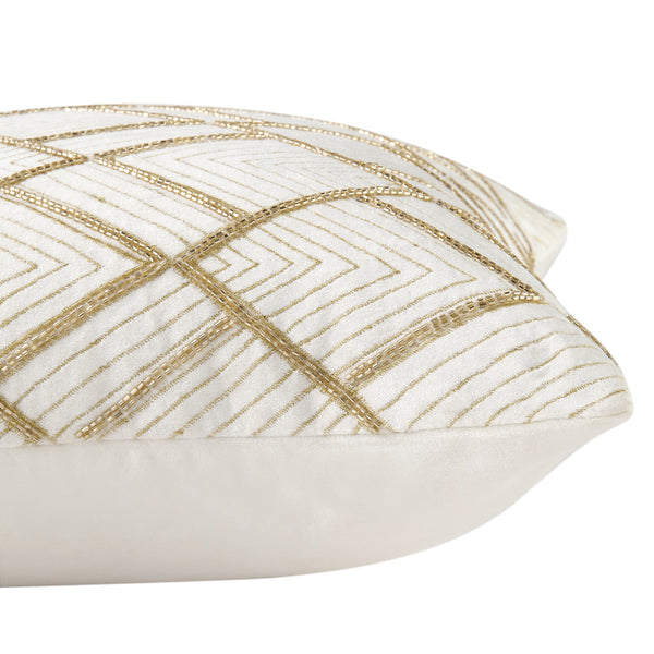 Luxe Collection Empire Hand Beaded Velvet Cushion